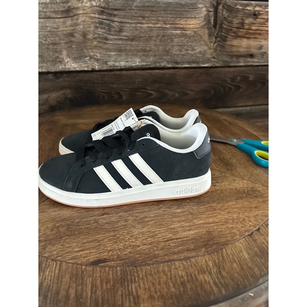 Adidas Grand Court 00s K Black White Gum Sneakers JH6178 Kids Size 5.5 US